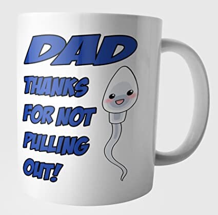Tea Coffee Mug - Funny Rude Dad Sperm Gift - Fathers Day