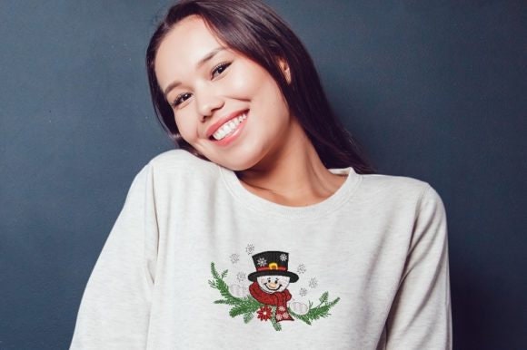 Snowman Home Embroidery Holidays & Celebrations Christmas Snowman