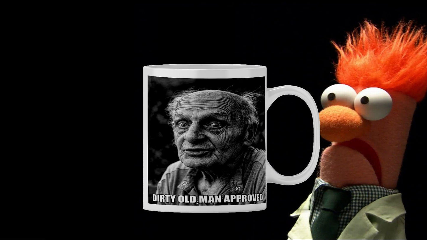 Funny Old Man Coffee Mug: Novelty Rude Gift