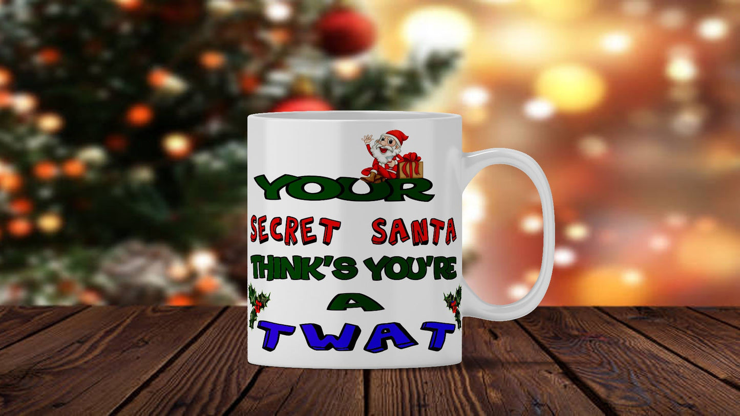 Funny Secret Santa Christmas Coffee Mug