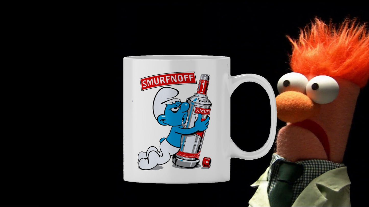 Funny Smurfnoff Coffee Mug - Novelty Rude Gift