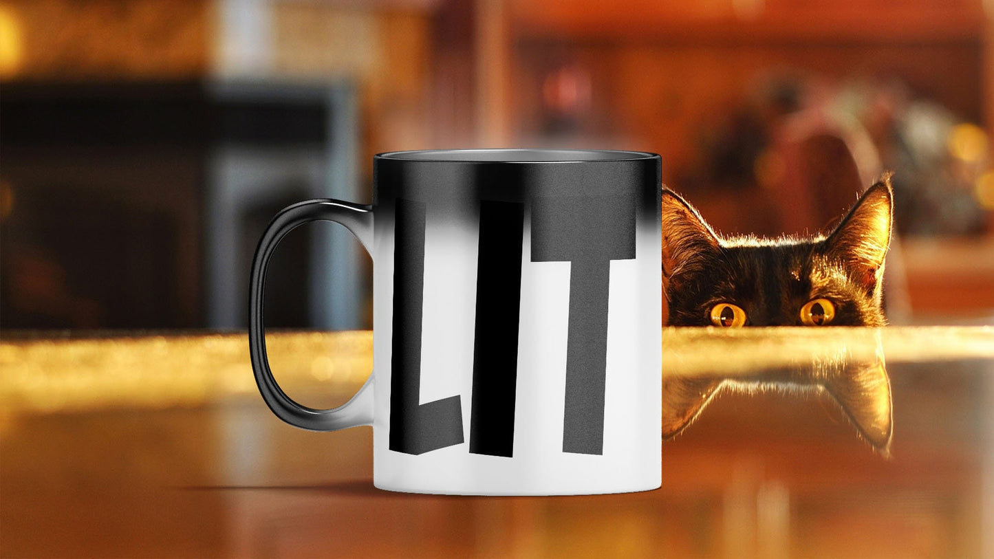 Rude Funny C Handle Colour Change Black Heat Mugs