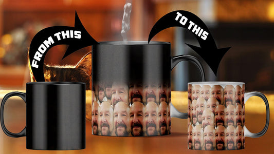 Face Mash Magic Mug: Heat-Sensitive Funny Gift