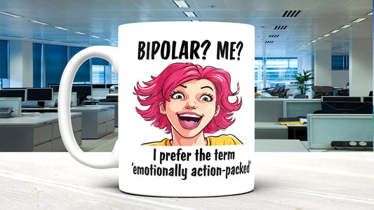 Emotionally Action-Packed Mug: Mental Health Awareness Gift
