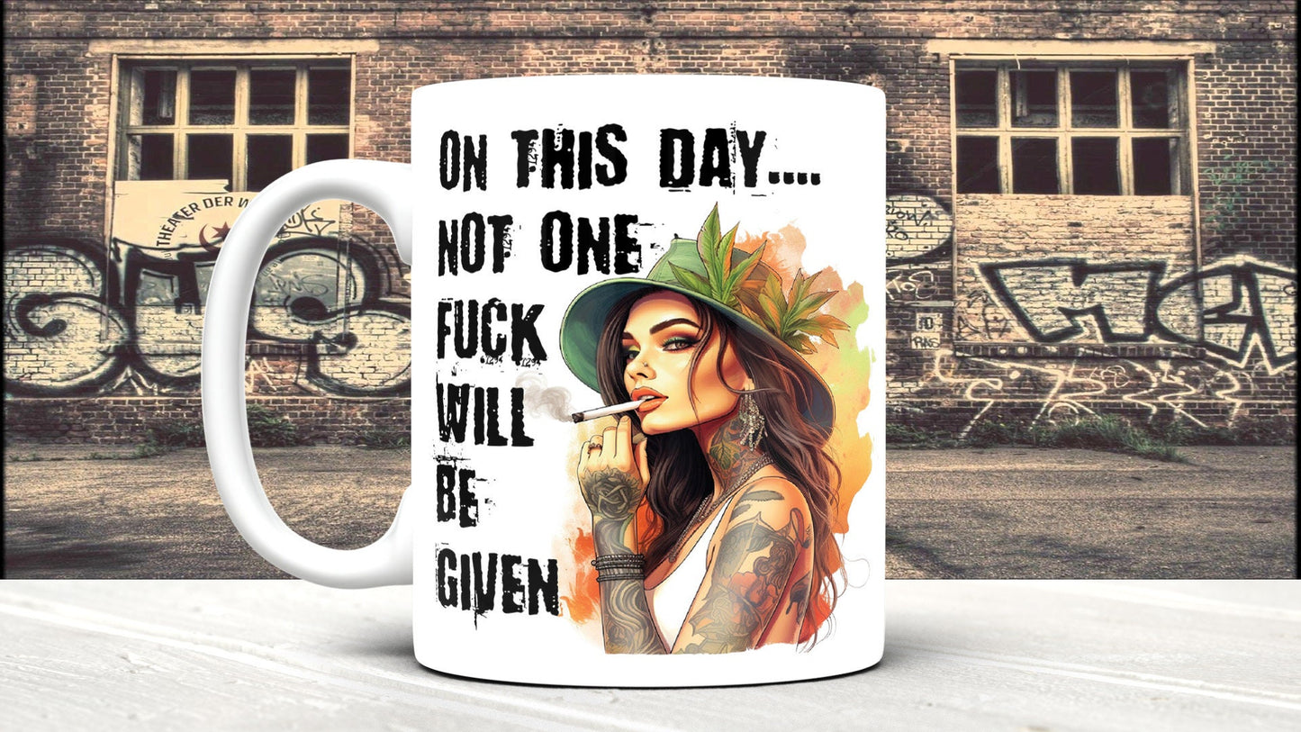 Funny Coffee Mug: Not One F Will Be Given - Office Gift, Secret Santa