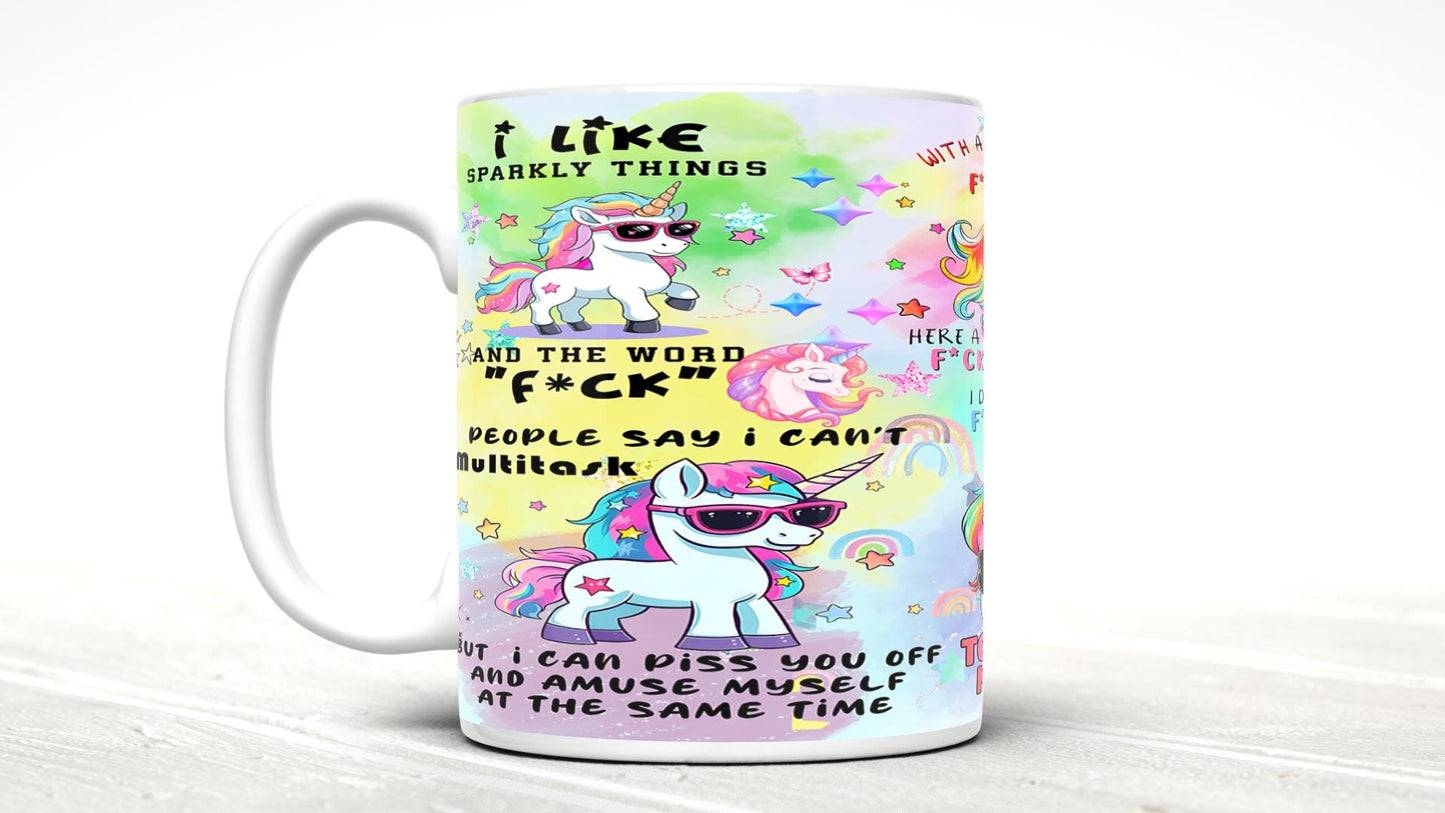 Unicorn F Mug – Bomb Mug Sarcastic Mug Great Gift For Him Or Her The Mug Just Says It How It Is