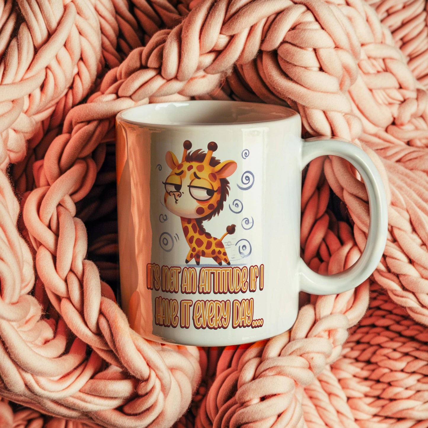 Sarcastic Giraffe Coffee Mug: Funny Office Gift