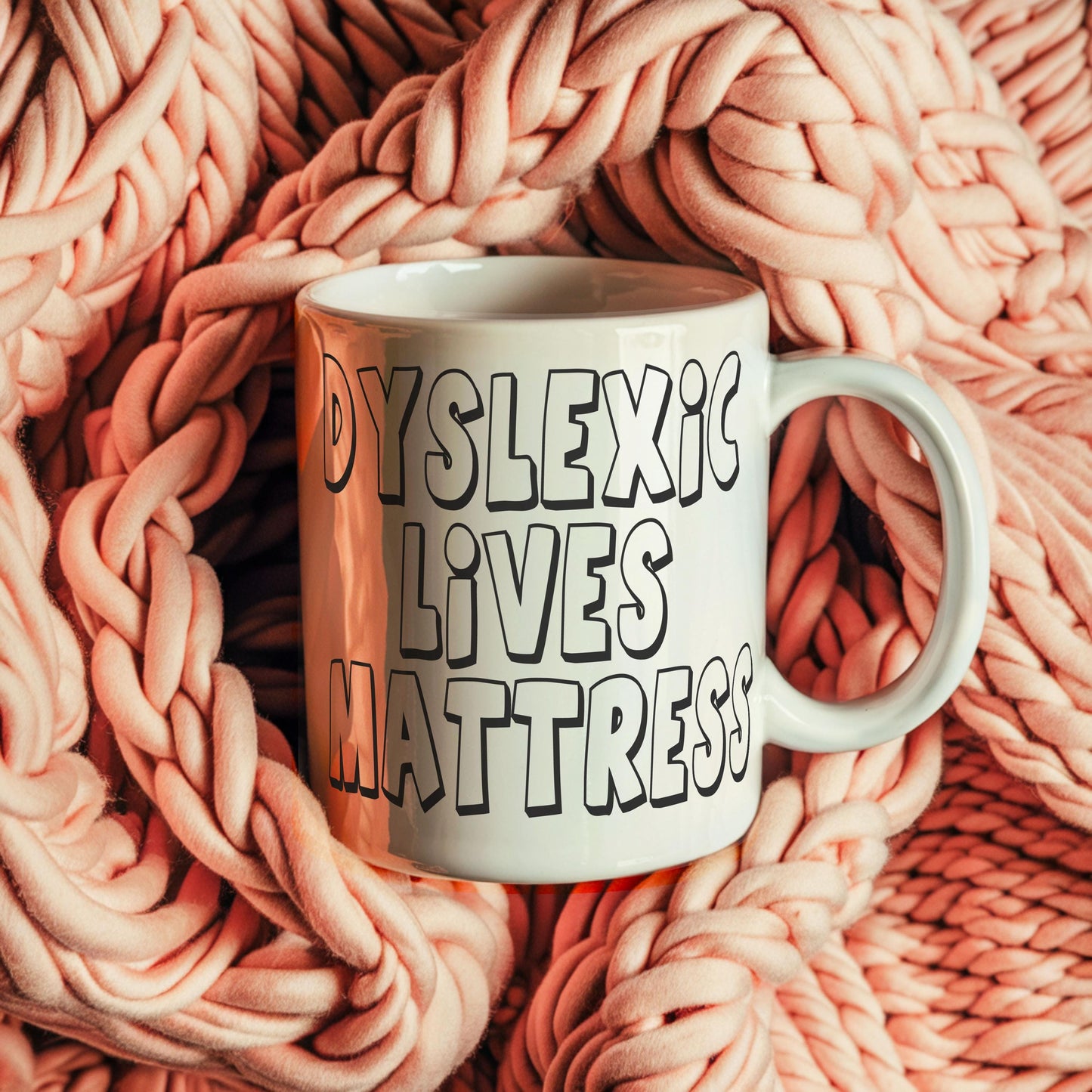 Dyslexic Lives Matter Mug - A Hilarious Twist on a Serious Issue joke mug SHO gift for him or her office gift