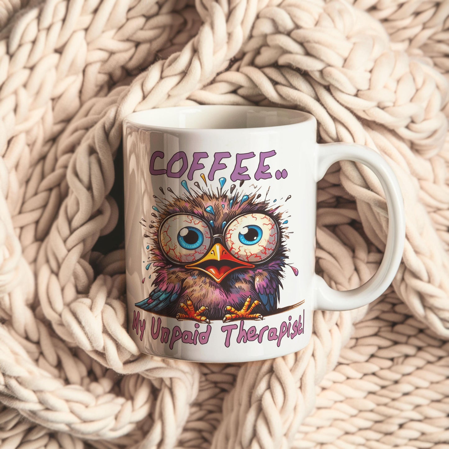 Coffee Is My Unpaid Therapist Mug