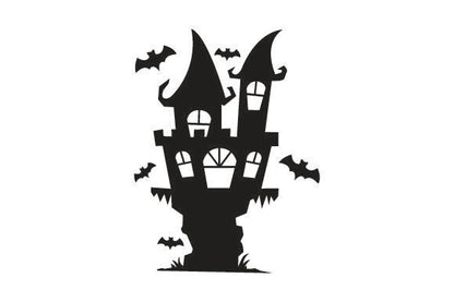 Spooky Castle With Bats