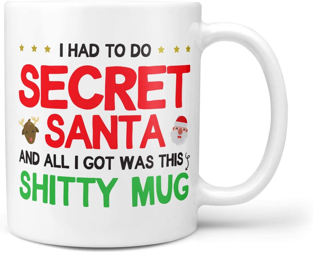 Funny Rude Secret Santa Gift Mug