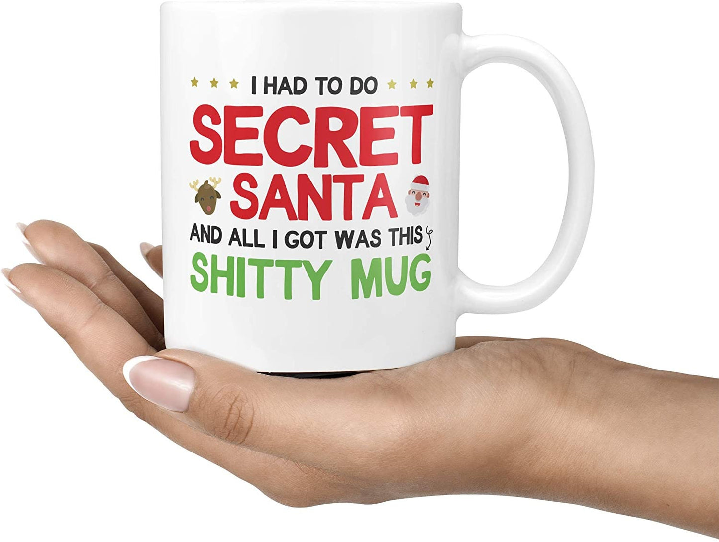 Funny Rude Secret Santa Gift Mug