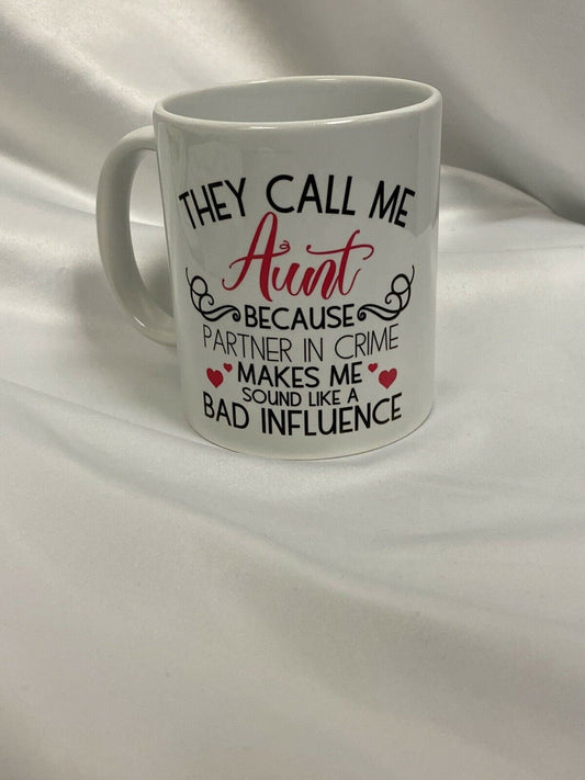 Funny Aunt Coffee Mug. Gift. Humour.