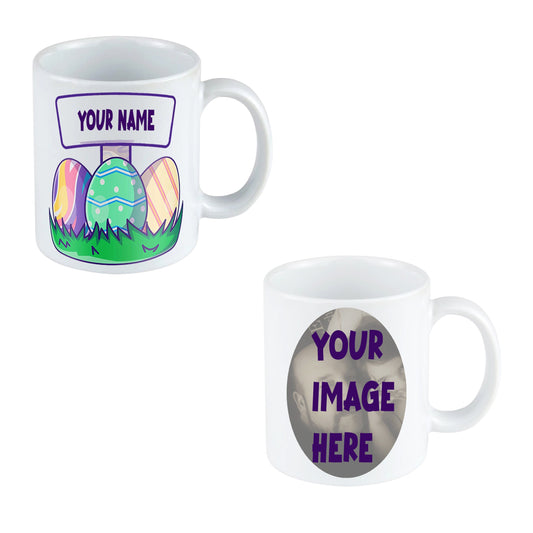 Personalized Easter Mug (Just Add The Chocolate Egg) Add Your Phot And Name For A Personal Touch