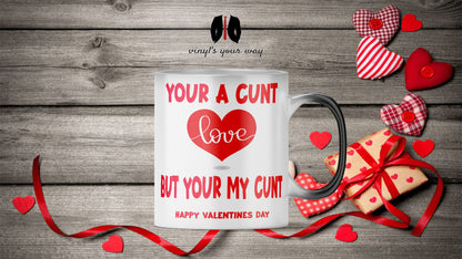 Magic Mug Colour Changing Perfect Valentines Day Gift Mug Boyfriend Husband Rude Funny Wife Anniversary
