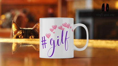 Milf/Glif Mug – Mom Mugs Funny Gift For Mum Novelty Mom Presents Mommy Friends New Mother Gift