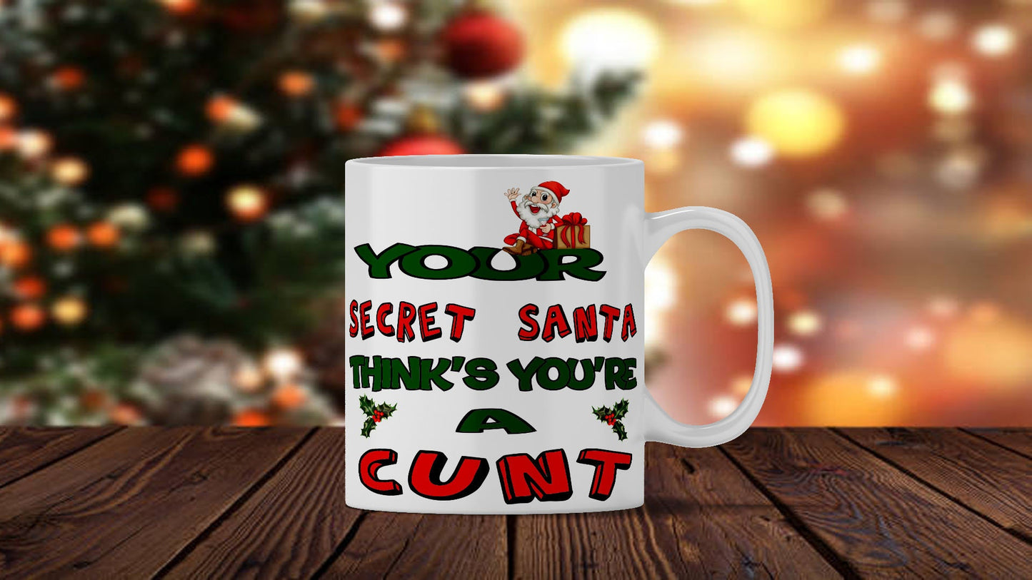 Funny Secret Santa Christmas Coffee Mug