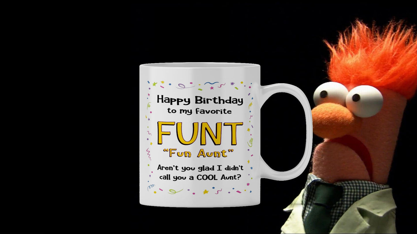 Funny 'Funt' Aunt Coffee Mug: Novelty Rude Gift