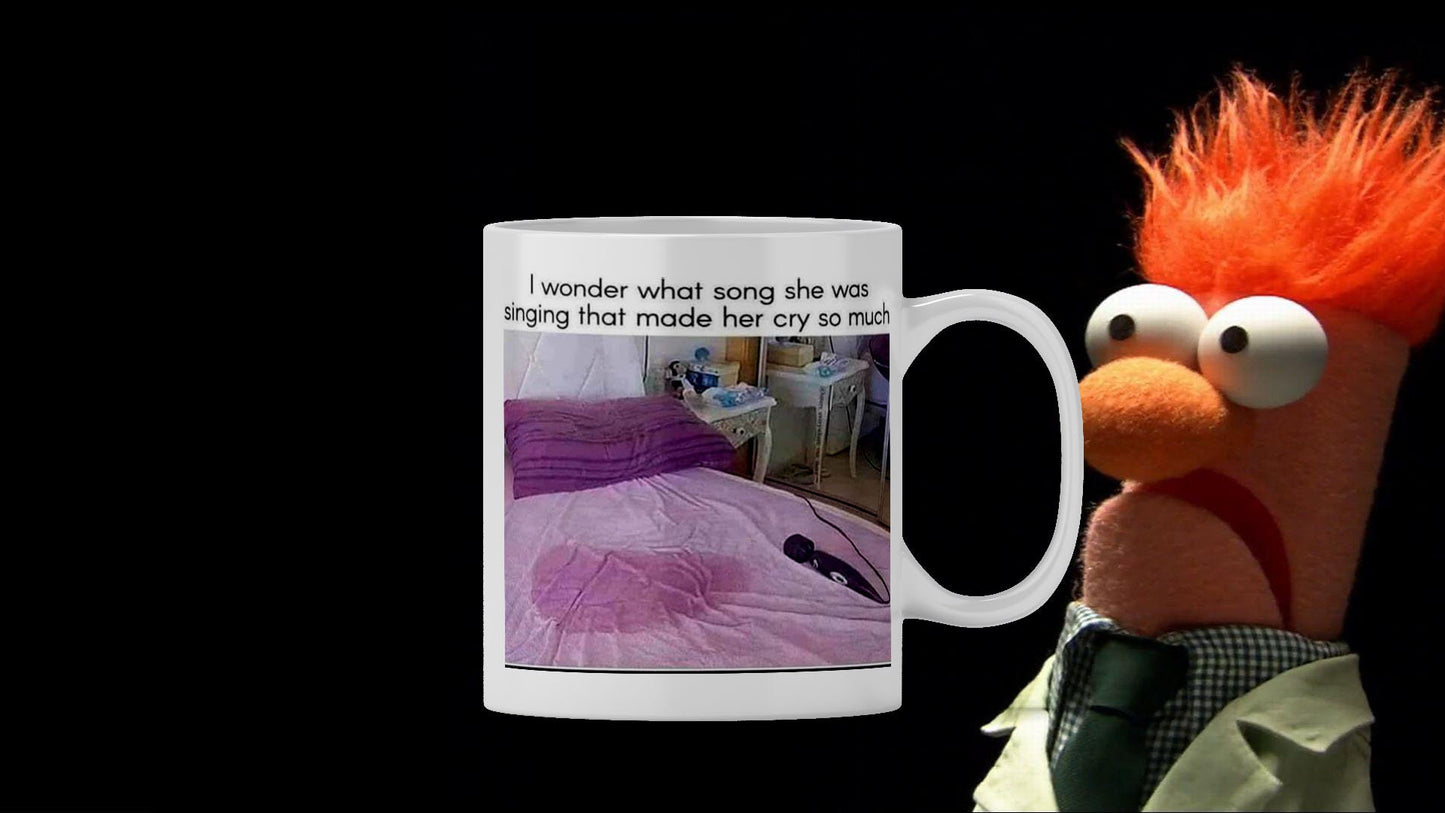 Funny 'Singing Wet' Novelty Coffee Mug