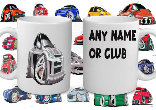 Custom Car Caricature Mug