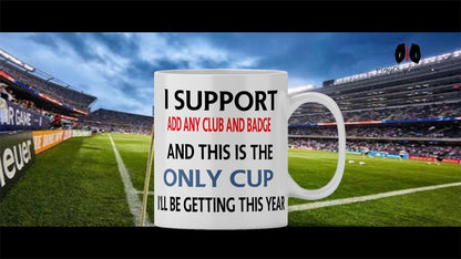 Personalized Football Team Mug: Custom Badge Gift