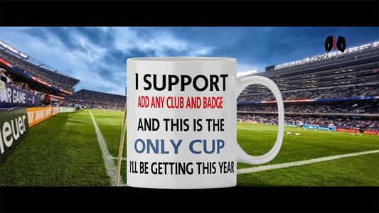 Personalized Football Team Mug: Custom Badge Gift