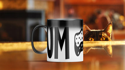 Rude Funny C Handle Colour Change Black Heat Mugs