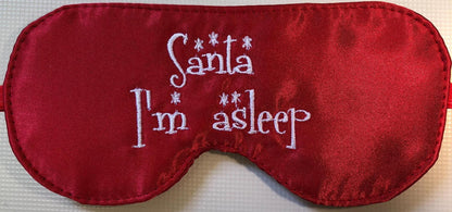 Handmade Christmas Eve Satin Sleep Mask