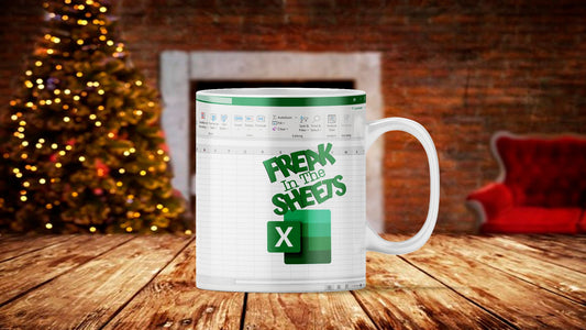 Freak In the Sheets Excel Mug: Funny Accountant Gift
