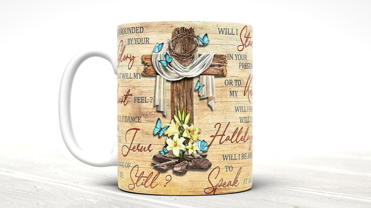 Cross Bible Verse Mug: Inspirational Christian Gift