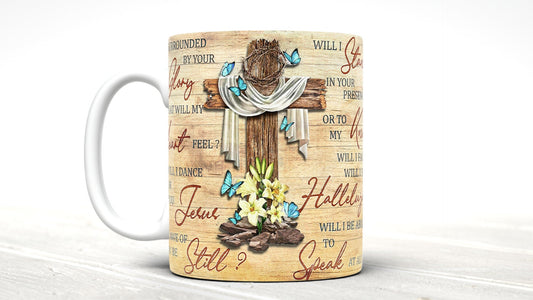 Cross Bible Verse Mug: Inspirational Christian Gift