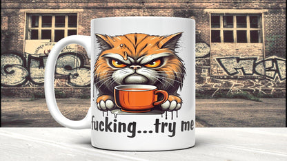 Grumpy Cat "Try Me" Mug