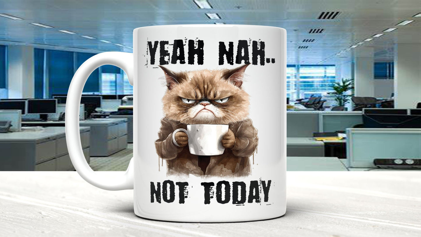Grumpy Cat "Yeah Nah...Not Today" 11Oz Mug