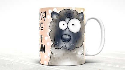 Morning Coffee With My American Akita Cute Cartoon Doggy Mug Perfect Gift For Him Her Mum Dad Nan