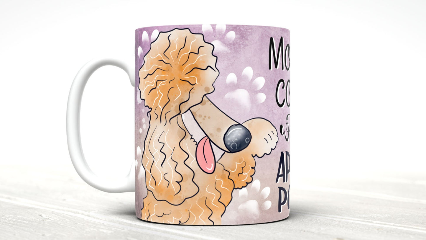 Morning Coffee With My Apricot Poodle Cute Cartoon Doggy Mug Perfect Gift For Him Her Mum Dad Nan