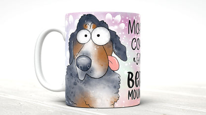 Morning Coffee With My Bernese Mountain Dog Cute Cartoon Doggy Mug Perfect Gift For Him Her Mum Dad Nan
