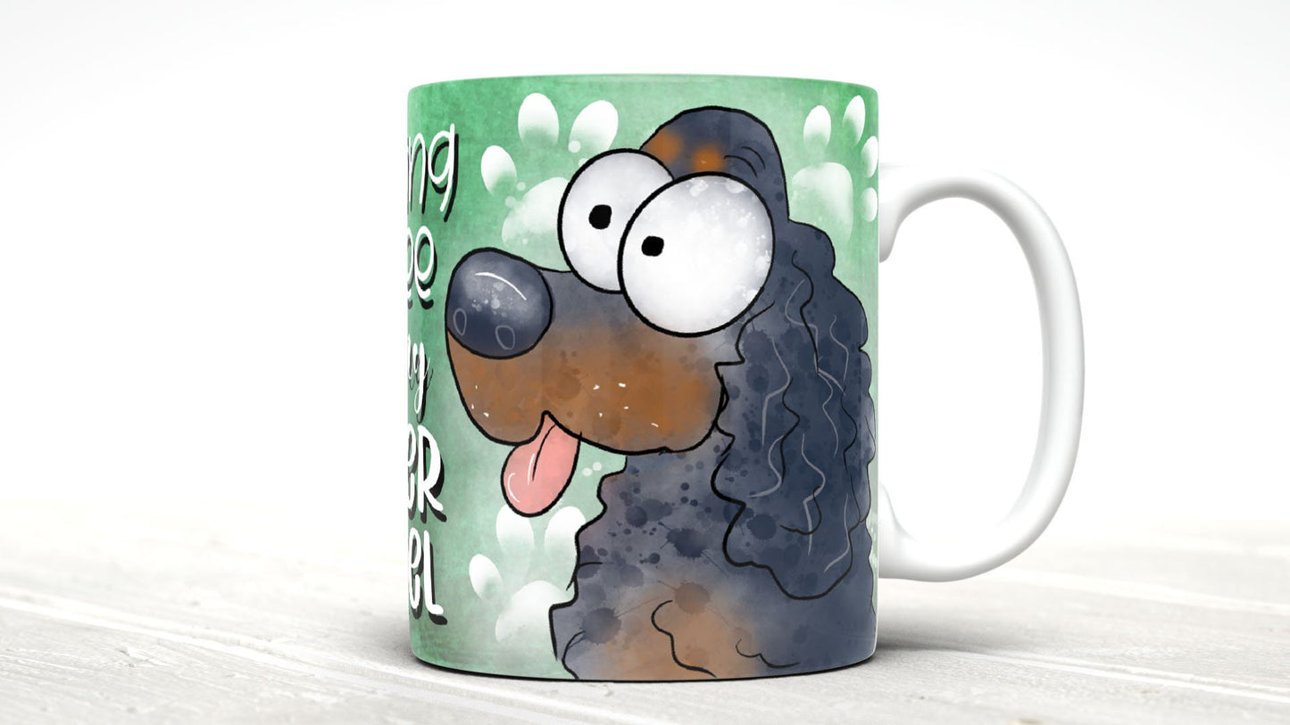 Morning Coffee With My Cocker Spaniel Cute Cartoon Doggy Mug Perfect Gift For Him Her Mum Dad Nan