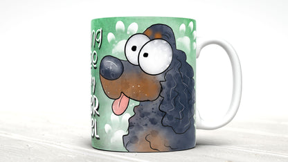Morning Coffee With My Cocker Spaniel Cute Cartoon Doggy Mug Perfect Gift For Him Her Mum Dad Nan