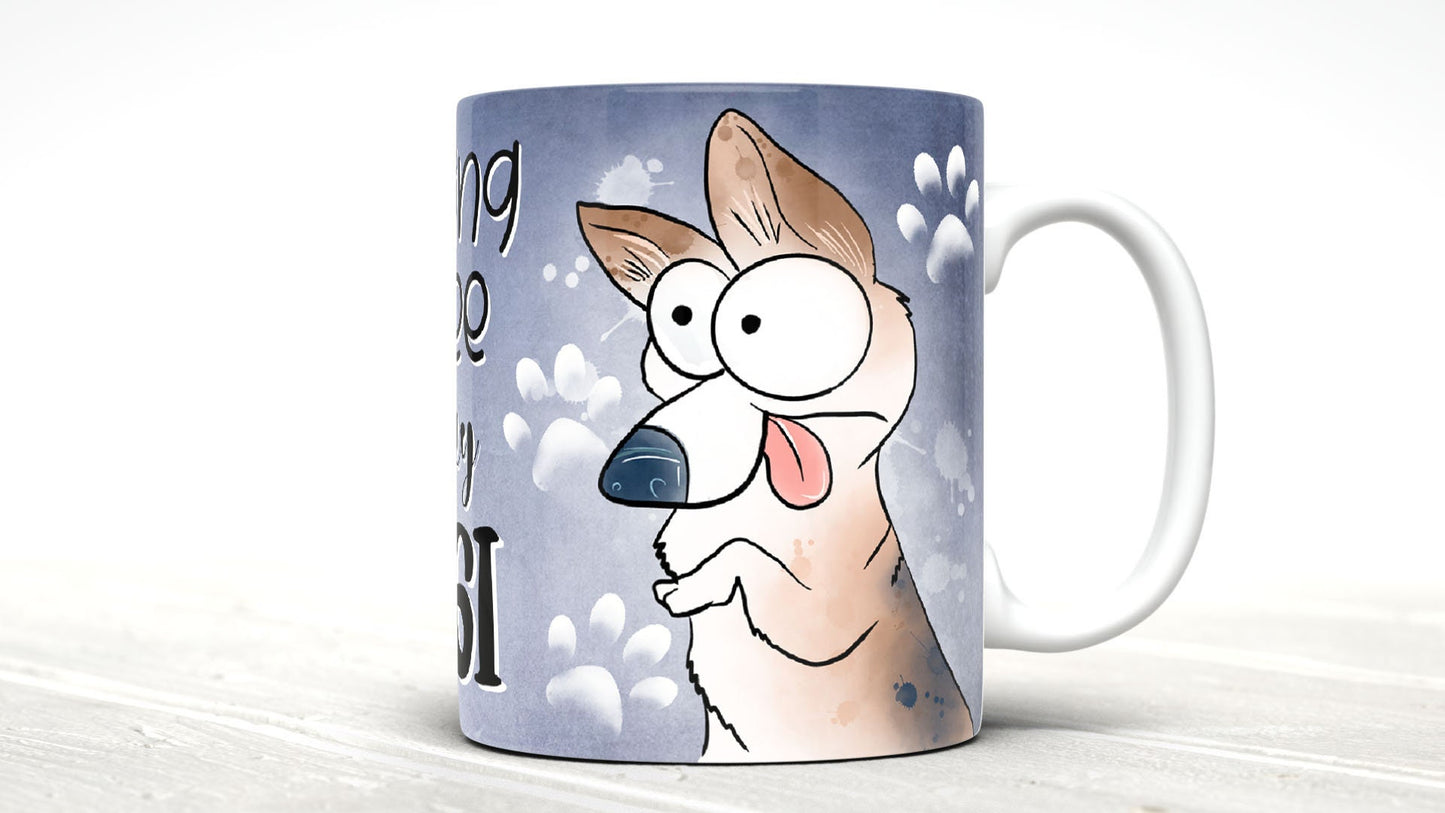 Morning Coffee With My Corgi Cute Cartoon Doggy Mug Perfect Gift For Him Her Mum Dad Nan