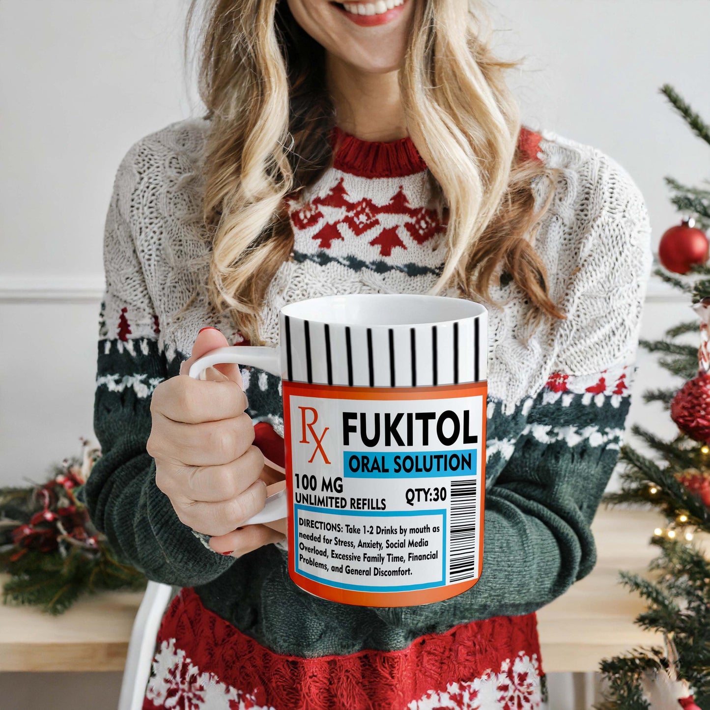 Personalised, Fukitol Mug, Sister Brother Funny Gift Birthday Christmas Rude Secret Santa Gift