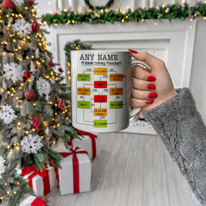 Personalized Problem Solving Flowchart Mug