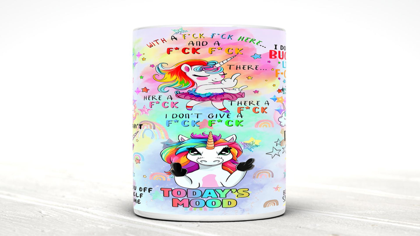 Unicorn F-Bomb Mug Sarcastic mug great gift for him or her the mug just says it how it is