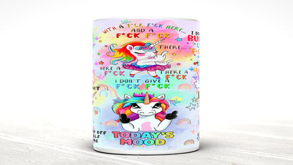 Unicorn F-Bomb Mug Sarcastic mug great gift for him or her the mug just says it how it is