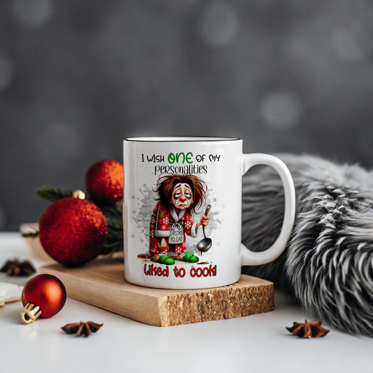 Holiday Blues: Even My Other Personalities Hate Cooking funny mug adult sence of humour great gift for her
