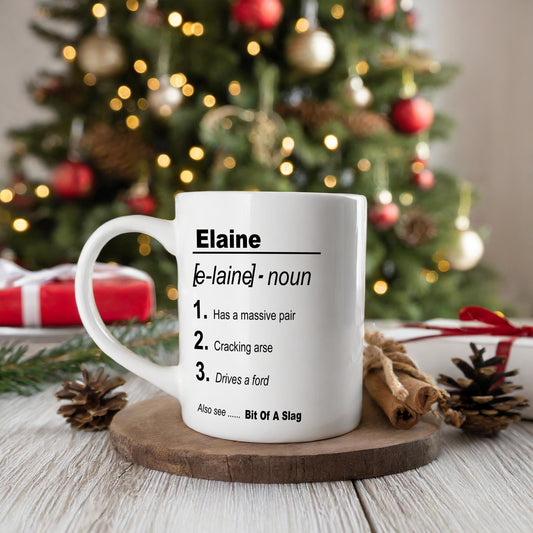 Rude Adult Funny Personalised Mug | Name Meaning | Birthday Gift For Him / Her | Christmas Gift Or Secret Santa Gift