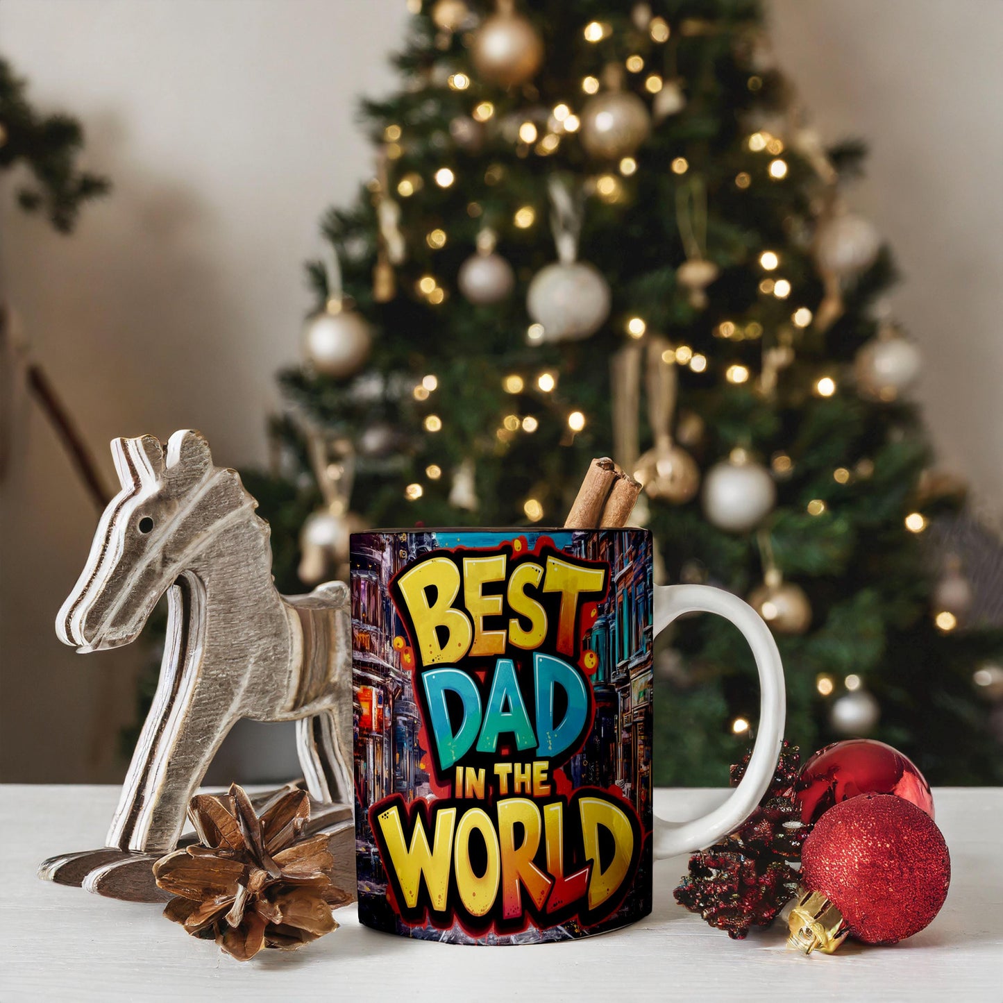 World's Best Dad: The Perfect Mug for the World's Best Dad they're brighten up your day gift for him / her