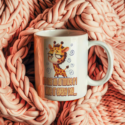 Sarcastic Giraffe Coffee Mug: Funny Office Gift