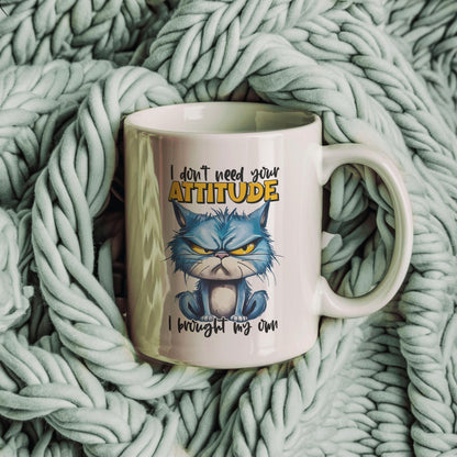 Sarcastic Cat Coffee Mug