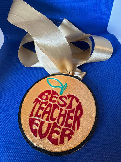 Best Teacher Ever Award Medal