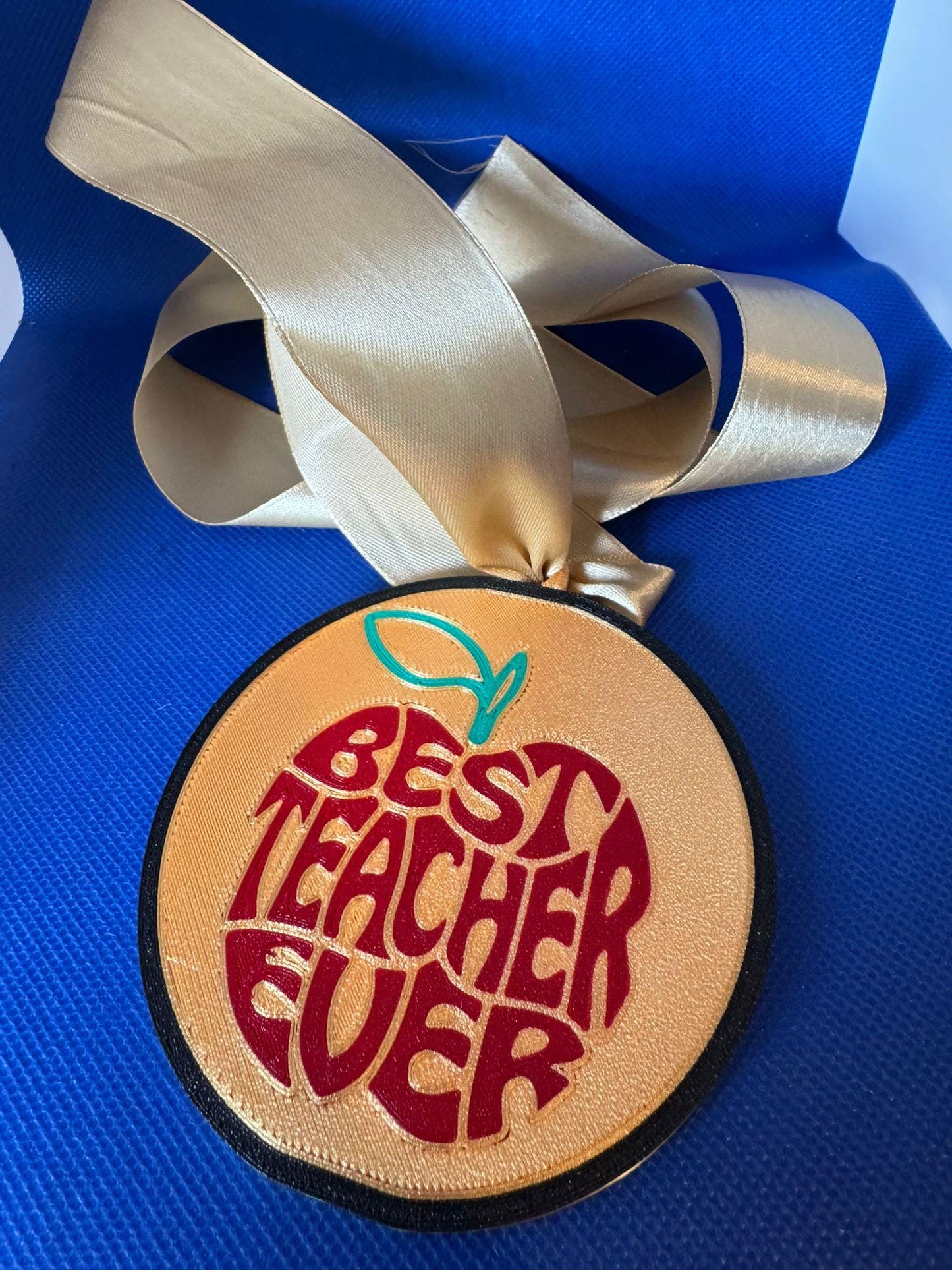 Best Teacher Ever Award Medal